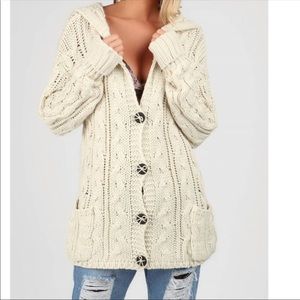 Cream cardigan